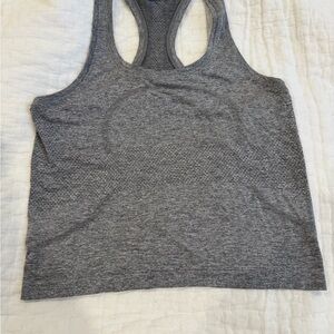 Gray Racerback Tank Top